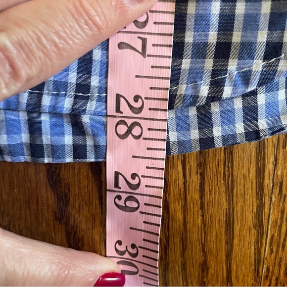 Chaps Blue Navy Boys Long Sleeved Button Down Shirt Size XL - Picture 8 of 8